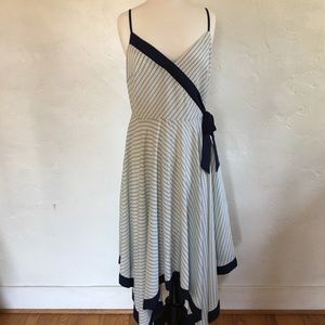 Asymmetrical BR handkerchief dress. Worn once
